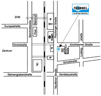 Lageplan des Waschsalons Trommel in Nürtingen